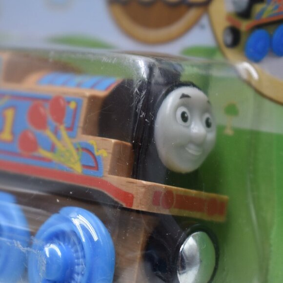 Happy Birthday Thomas Exposed Wood Cargo Car Cake Thomas & Friends Train Engine - Picture 8 of 11